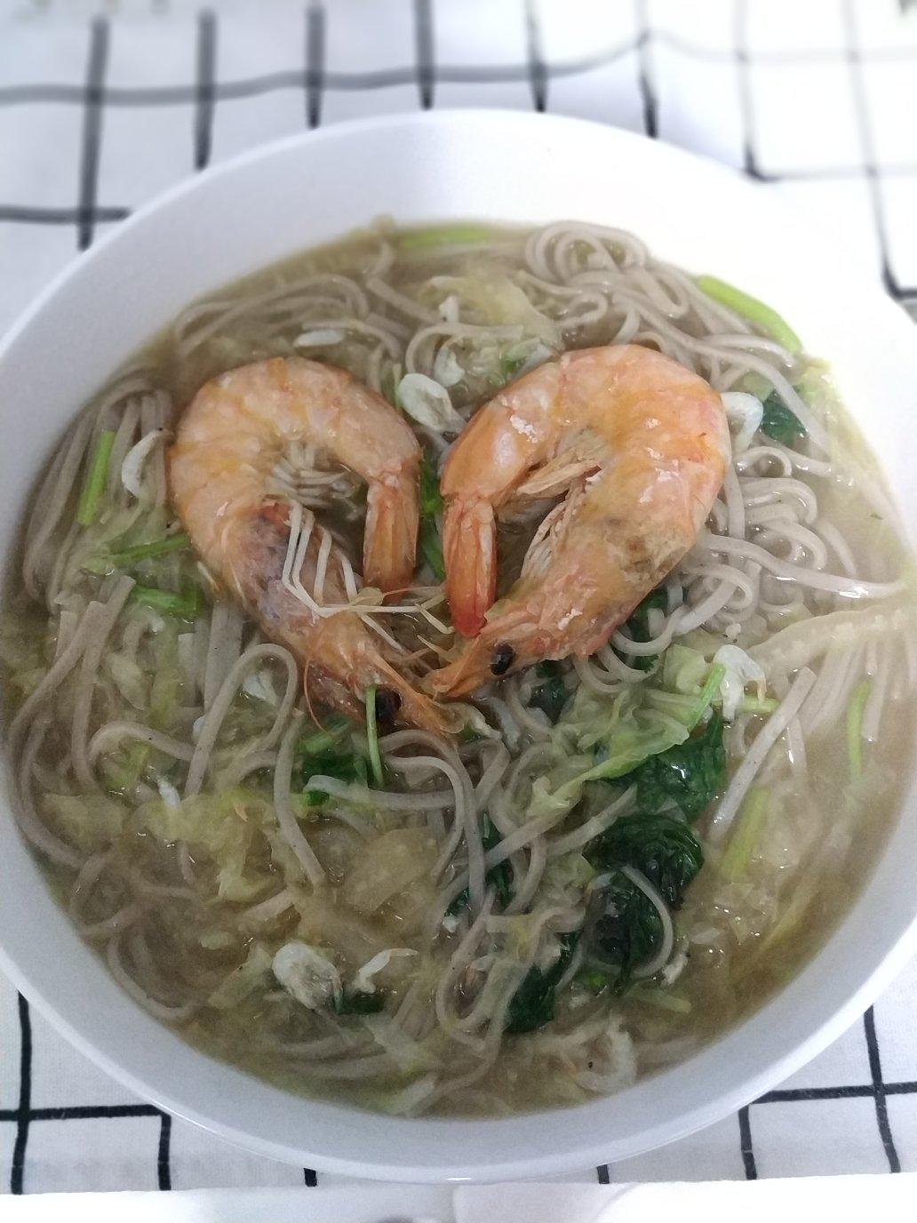 #窈窕蔬女 荞麦鲜汤面