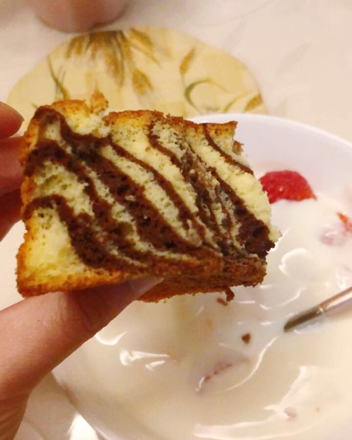 斑马纹酸奶蛋糕