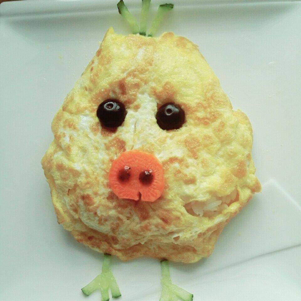 小黄鸡蛋包饭