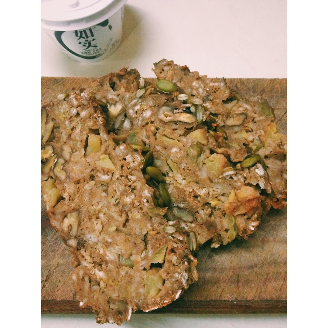 暖香燕麦苹果快手面包丨健康·烘焙