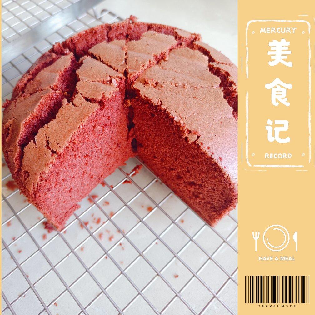 暖心红丝绒蛋糕［6寸绵软戚风版 ］