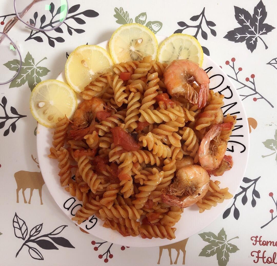 减脂|美味又低脂的虾油虾仁意大利面