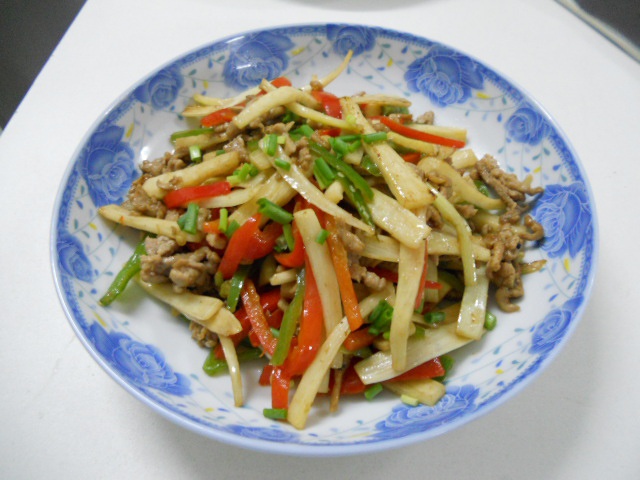 茭白肉丝