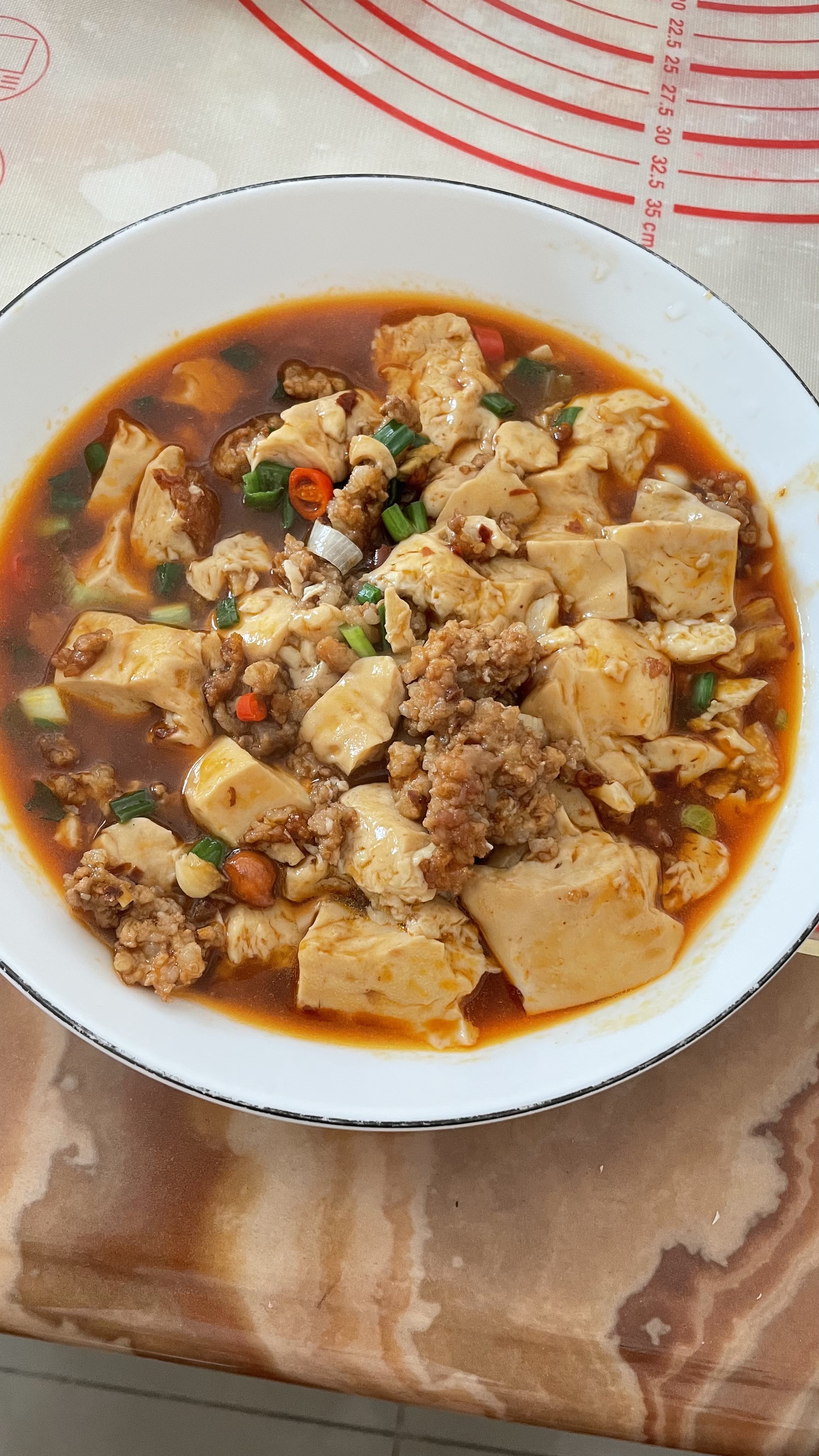肉沫焖豆腐的做法