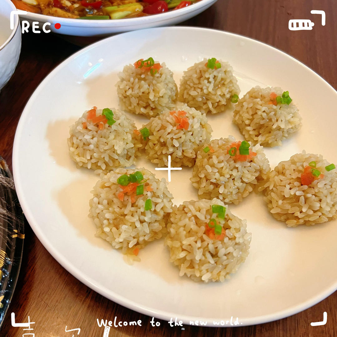 珍珠糯米肉丸子（卡亿蒸箱食谱）