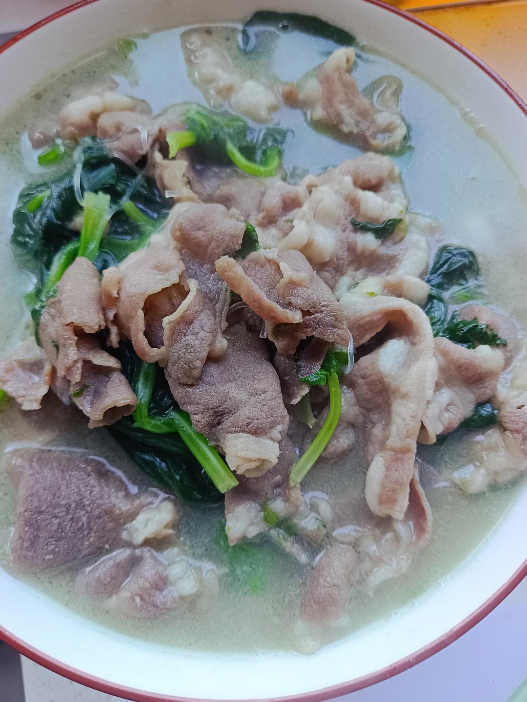 菠菜粉丝羊肉汤