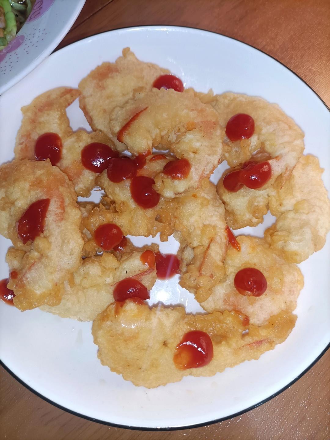 软炸大虾（小朋友的最爱）