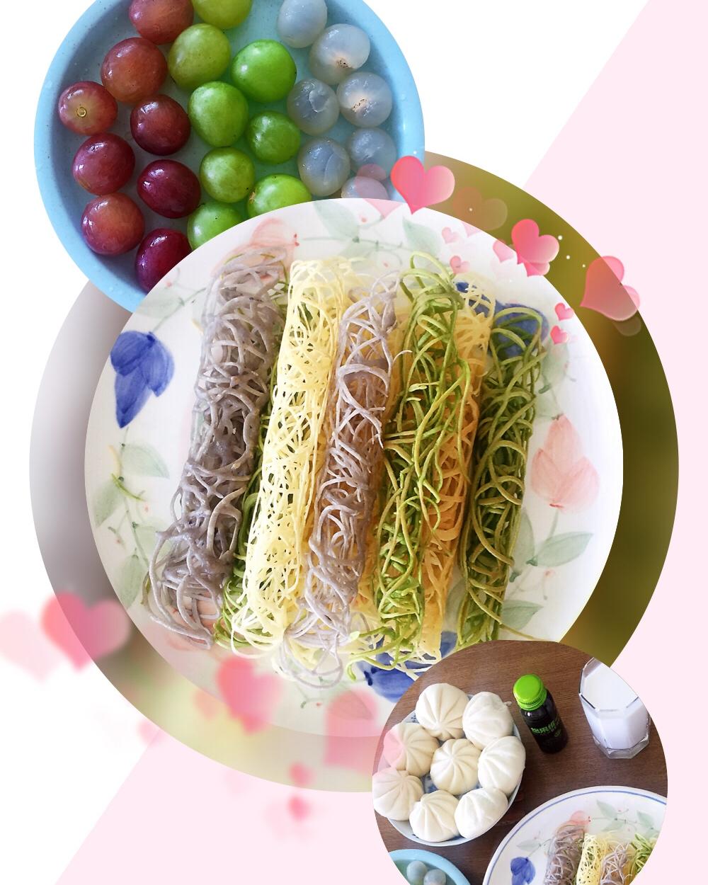 彩虹蕾丝鸡蛋卷