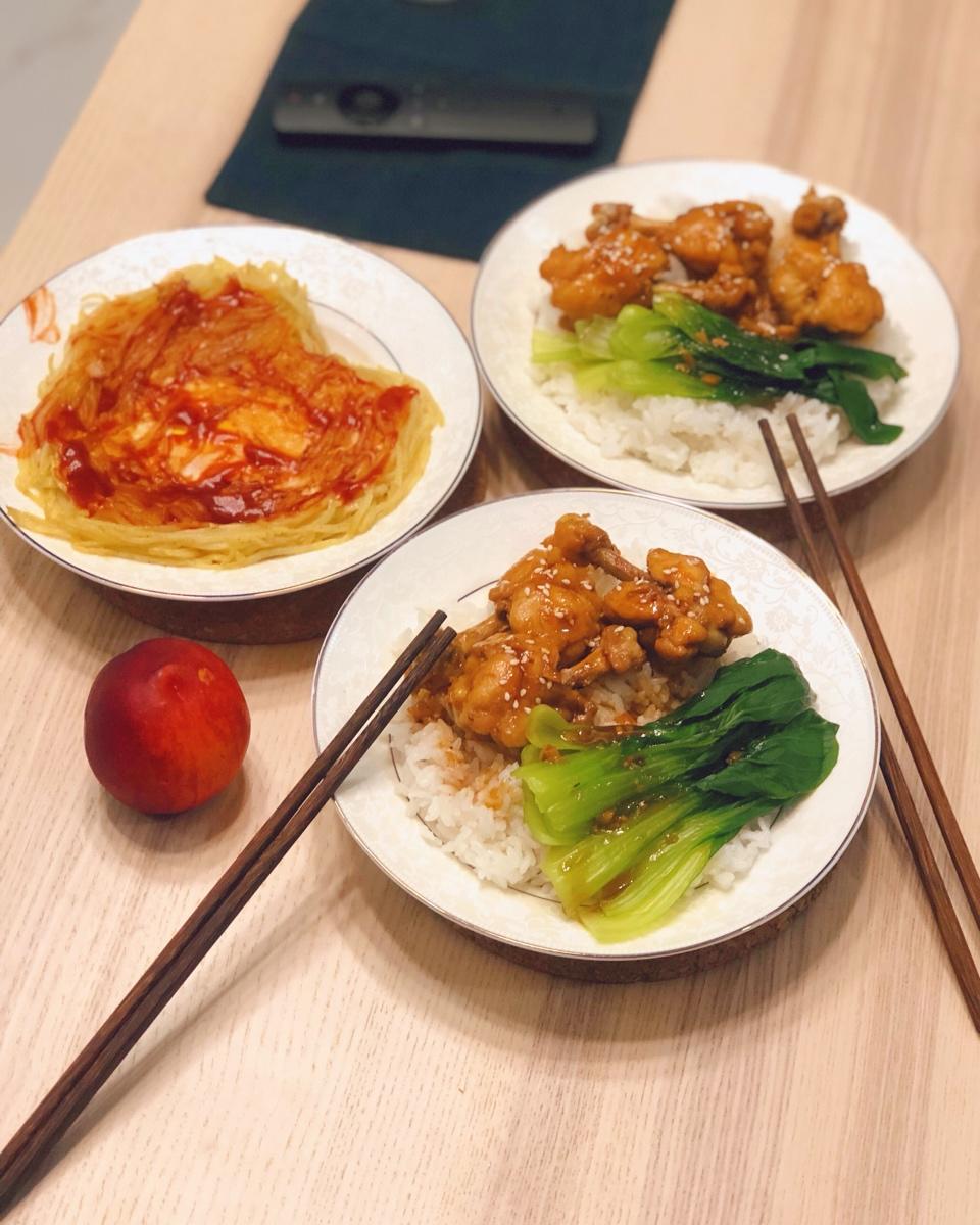 照烧蒜香版鸡腿饭的做法