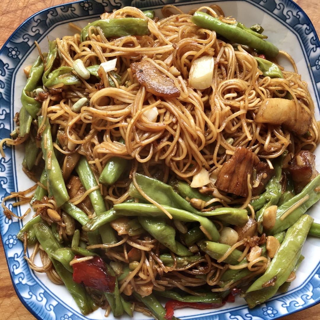 地道老北京扁豆焖面 豆角焖面 太好吃小心吃撑哦