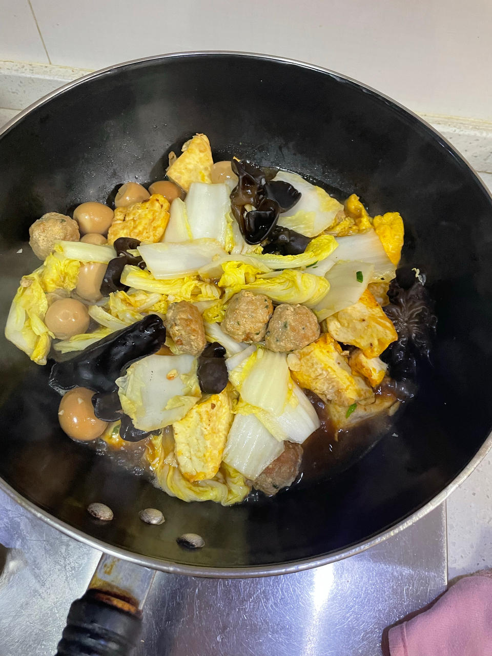白菜豆腐煲