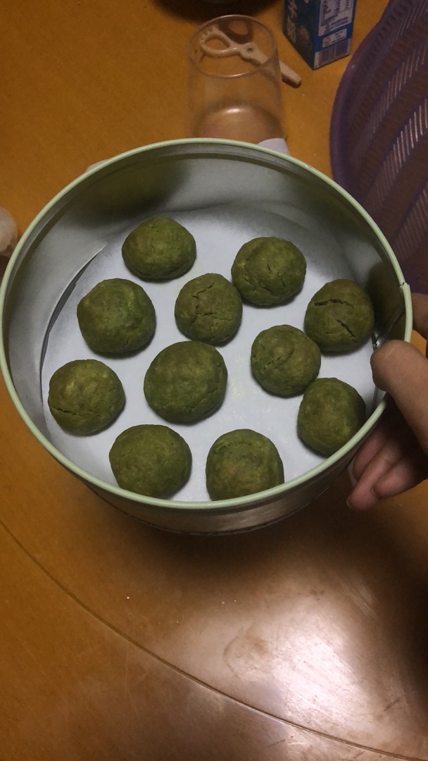 抹茶海苔酥饼（无蛋超简单）