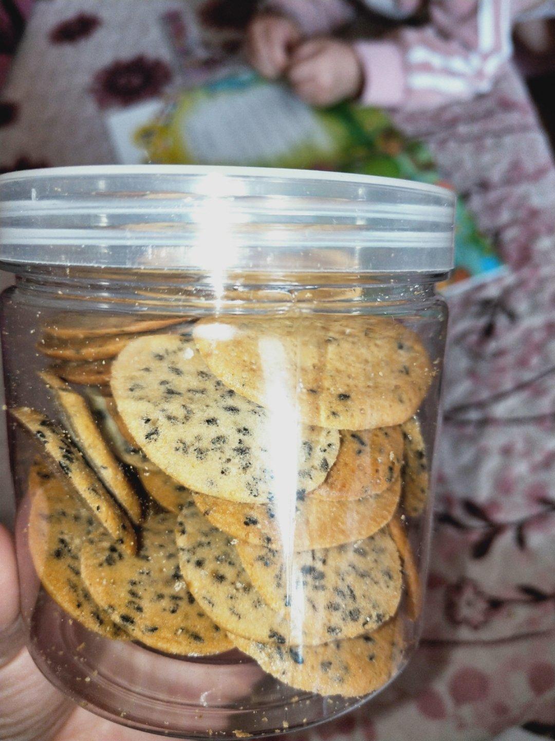 芝麻薄脆蛋白饼干