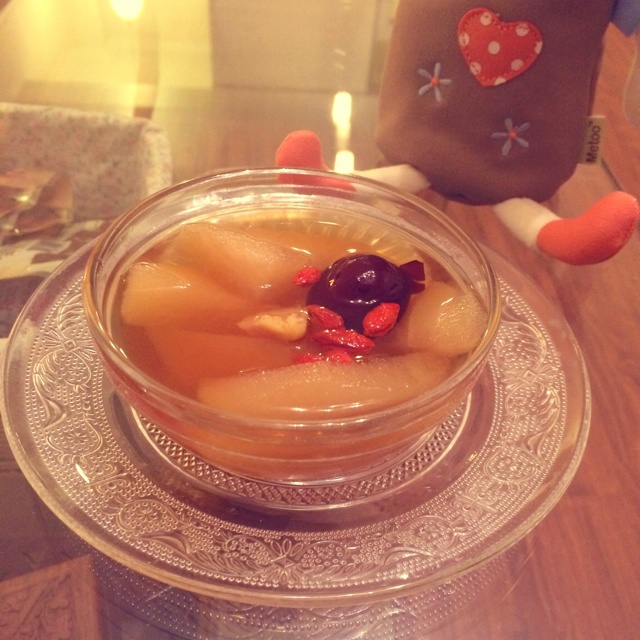 安安暮de9做的生姜蜜梨汤