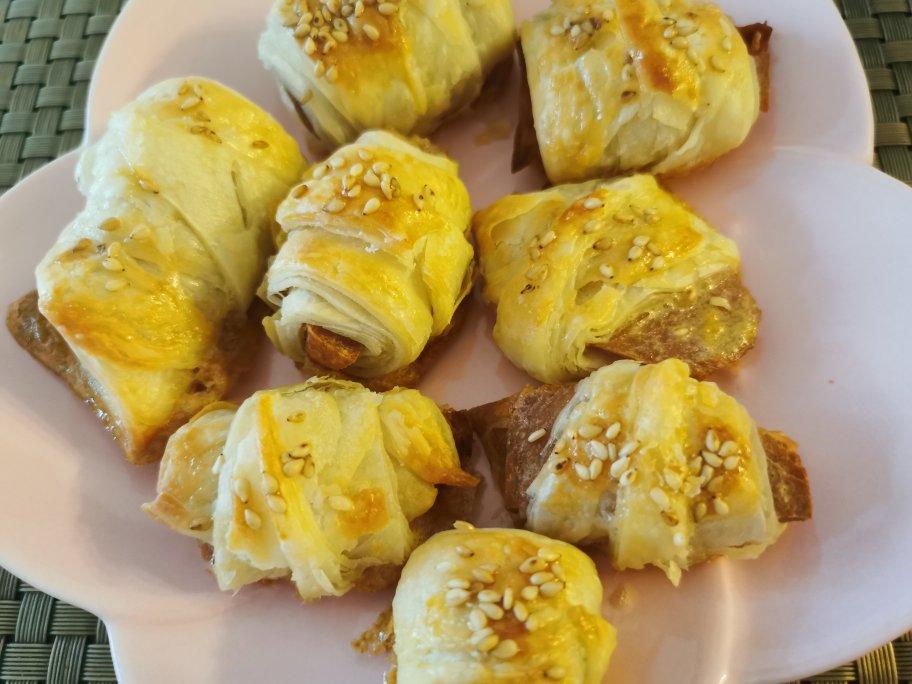 （手抓饼）火腿肠香酥卷——烤箱版
