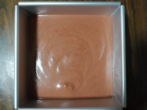 樱桃红丝绒戚风蛋糕（红曲粉+可可粉）的做法 步骤16