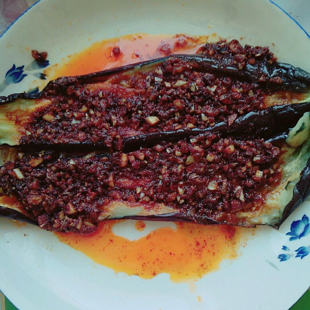 【微波炉烤茄子】