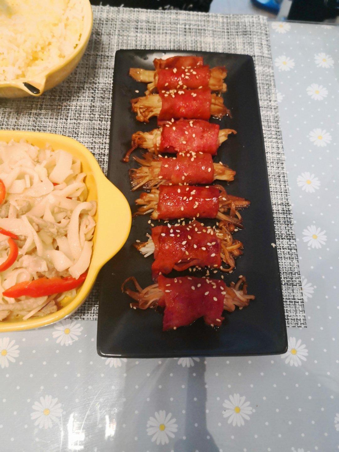 金针菇培根卷