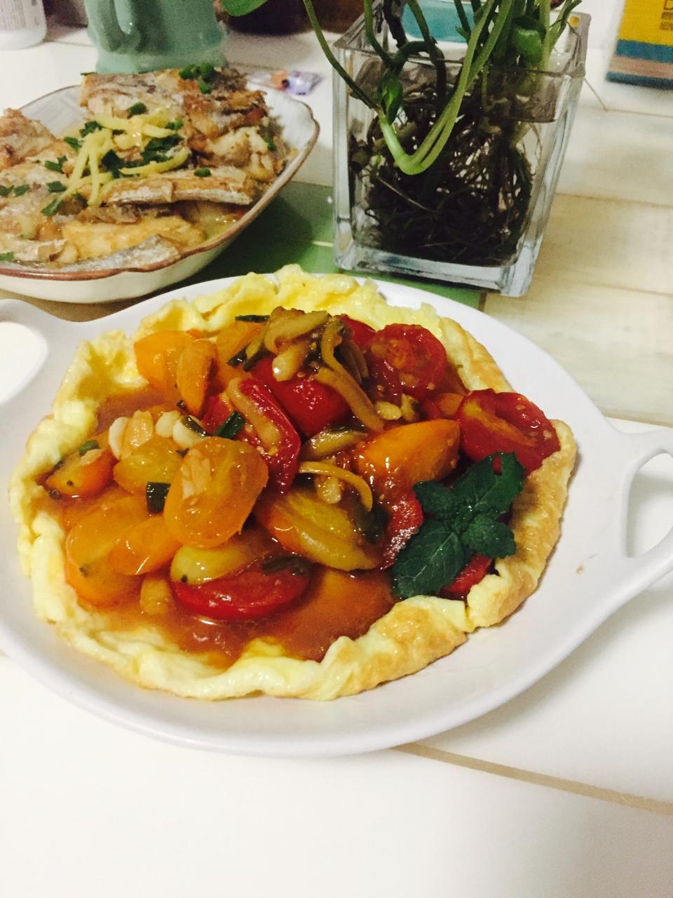 小番茄酸甜酱烘蛋