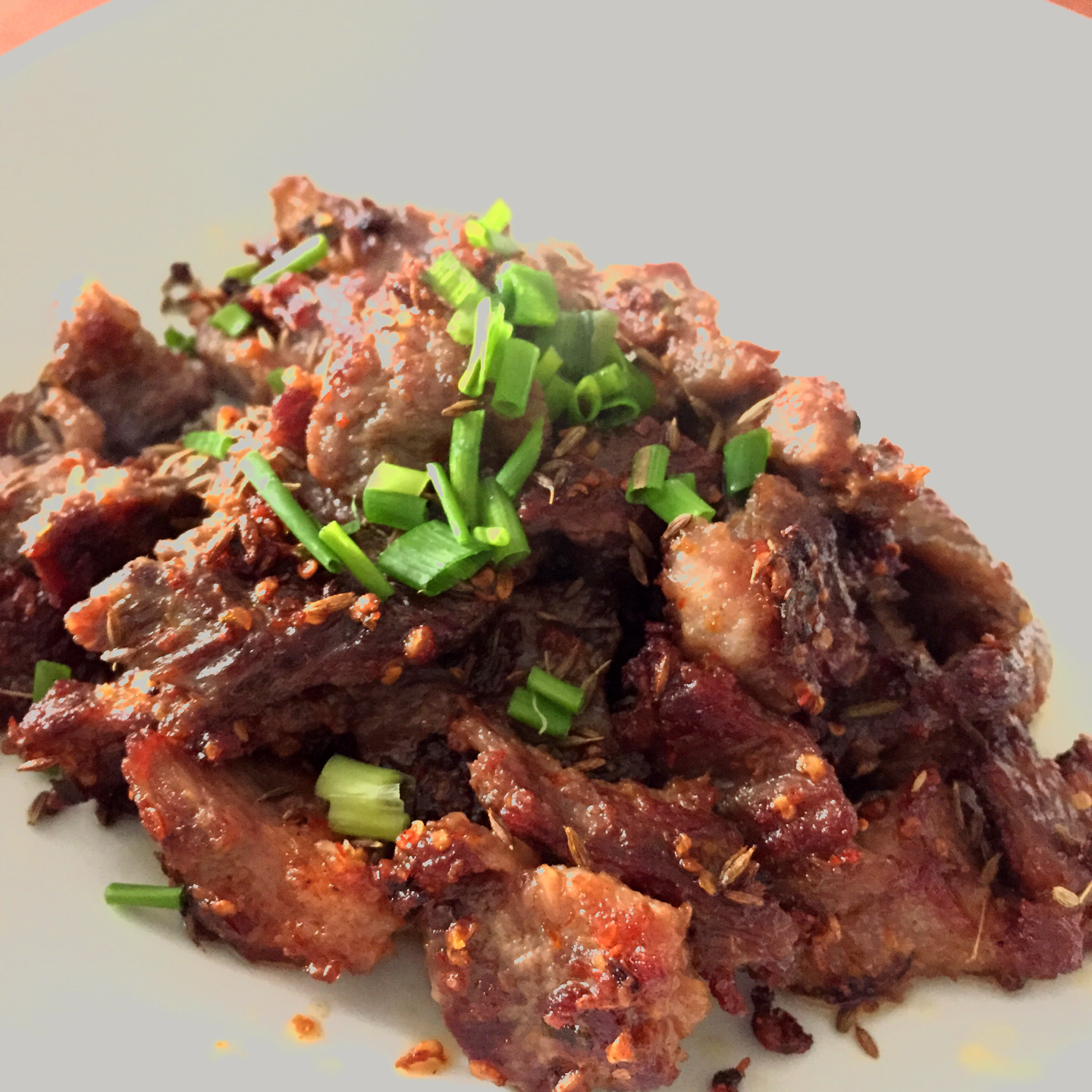 孜然牛肉粒