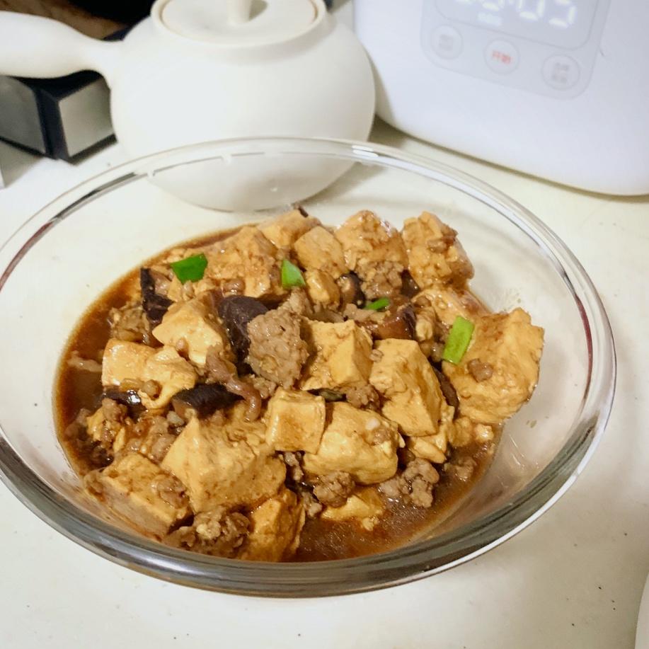 超级下饭的香菇肉沫豆腐