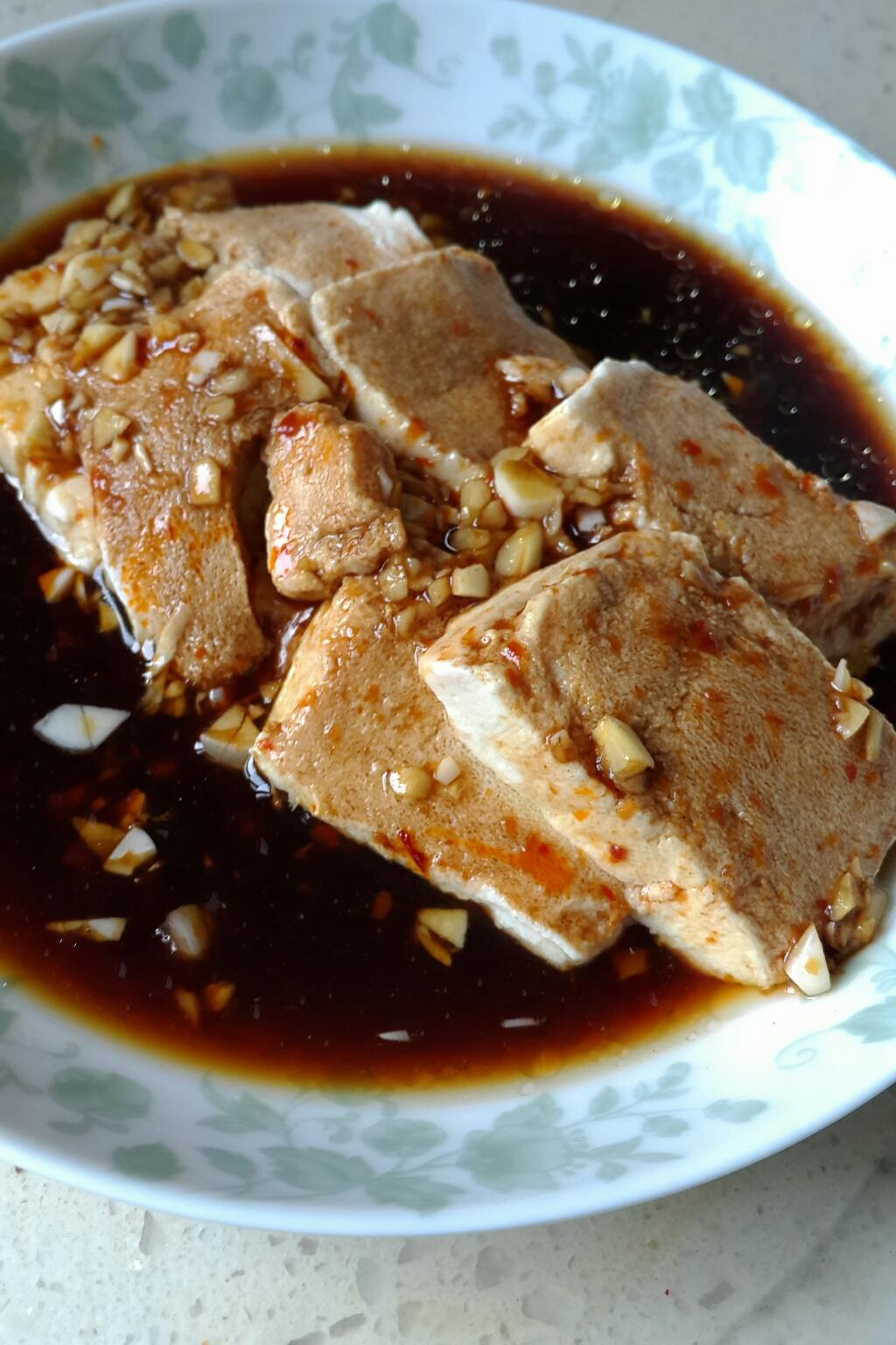 张瑾瑜做的浇汁内酯豆腐