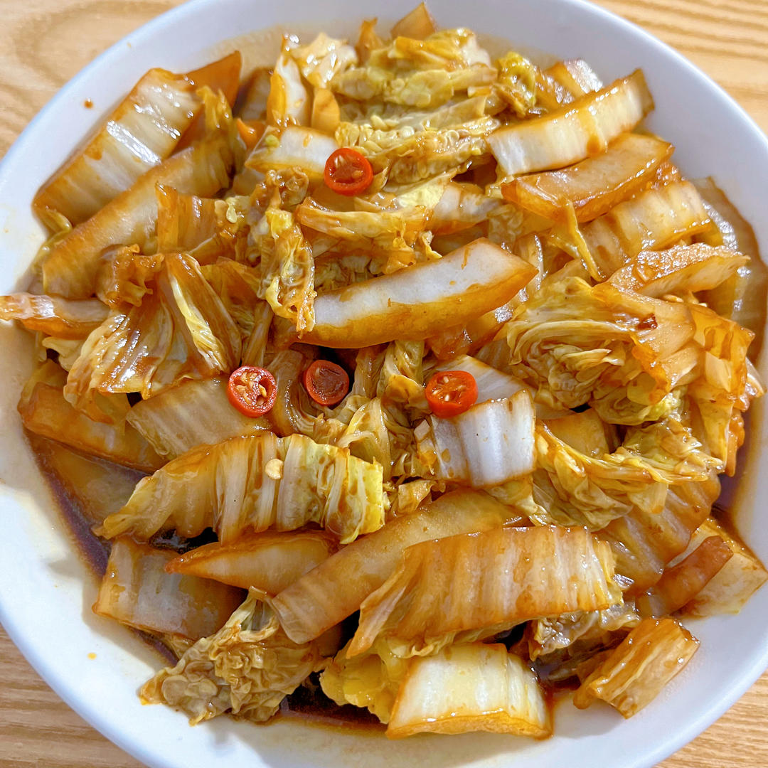 【酸爽鲜辣🌶】醋溜白菜（附菜帮入味方法）