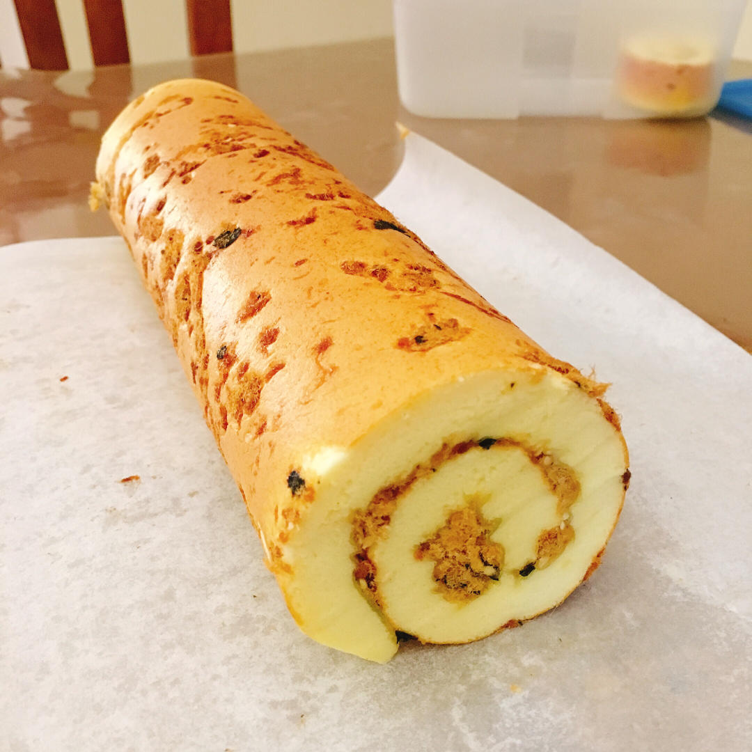 怎么卷都不裂的肉松蛋糕卷
