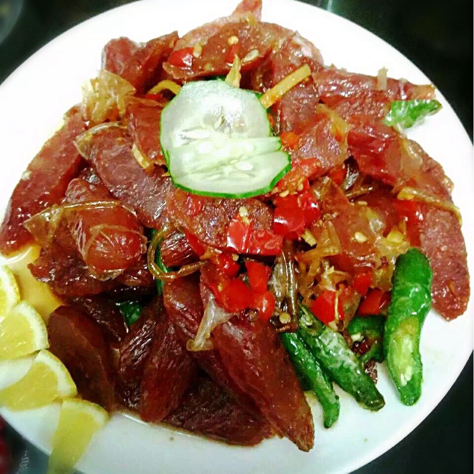 青椒炒香肠