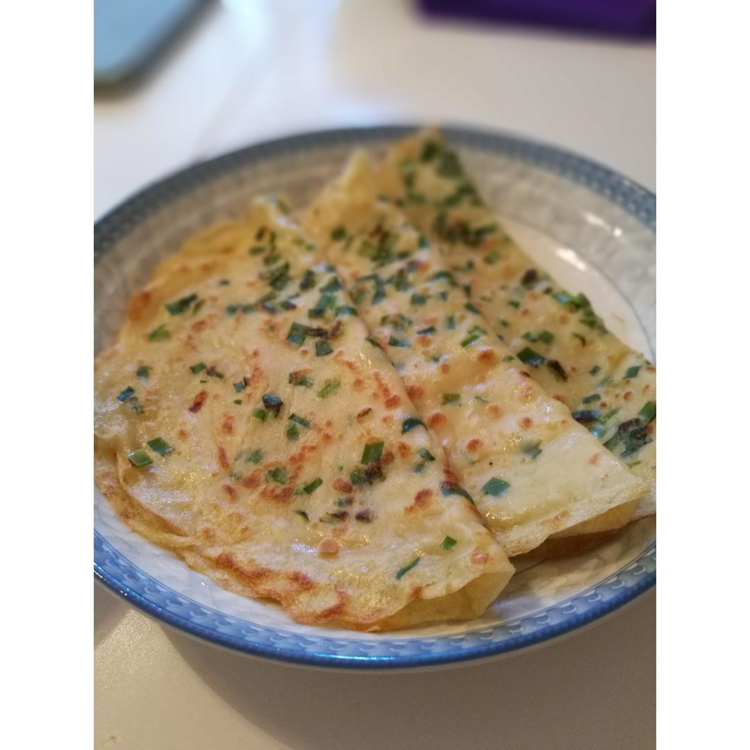 韭菜鸡蛋摊饼