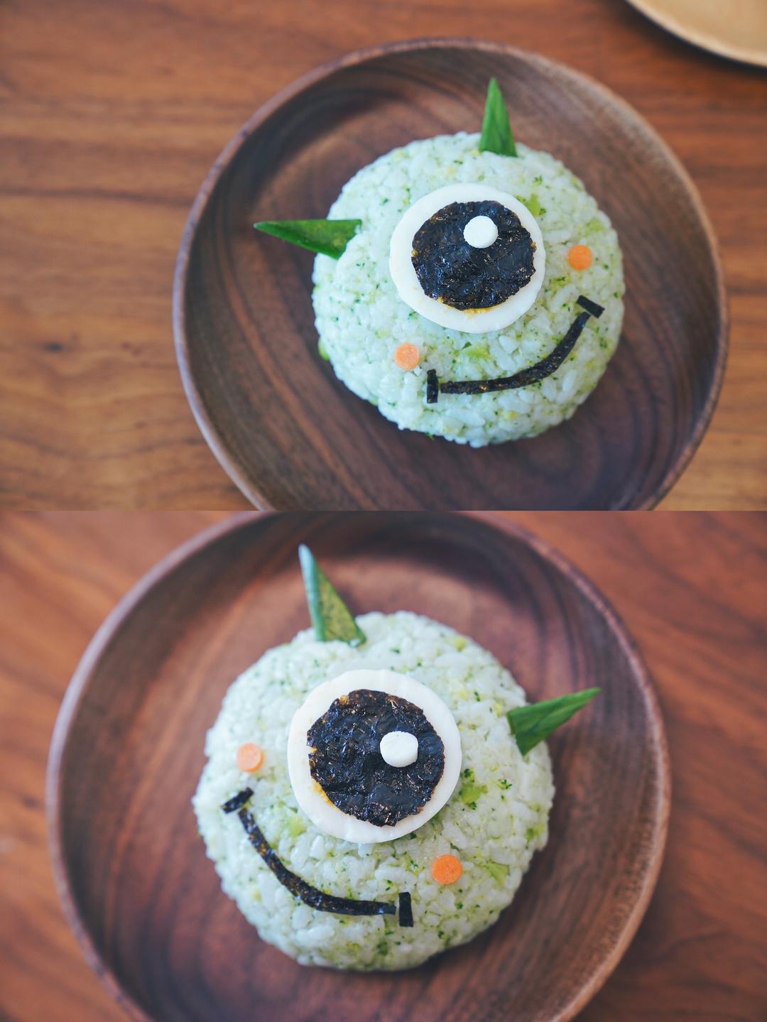 萌萌哒小怪兽饭团的做法