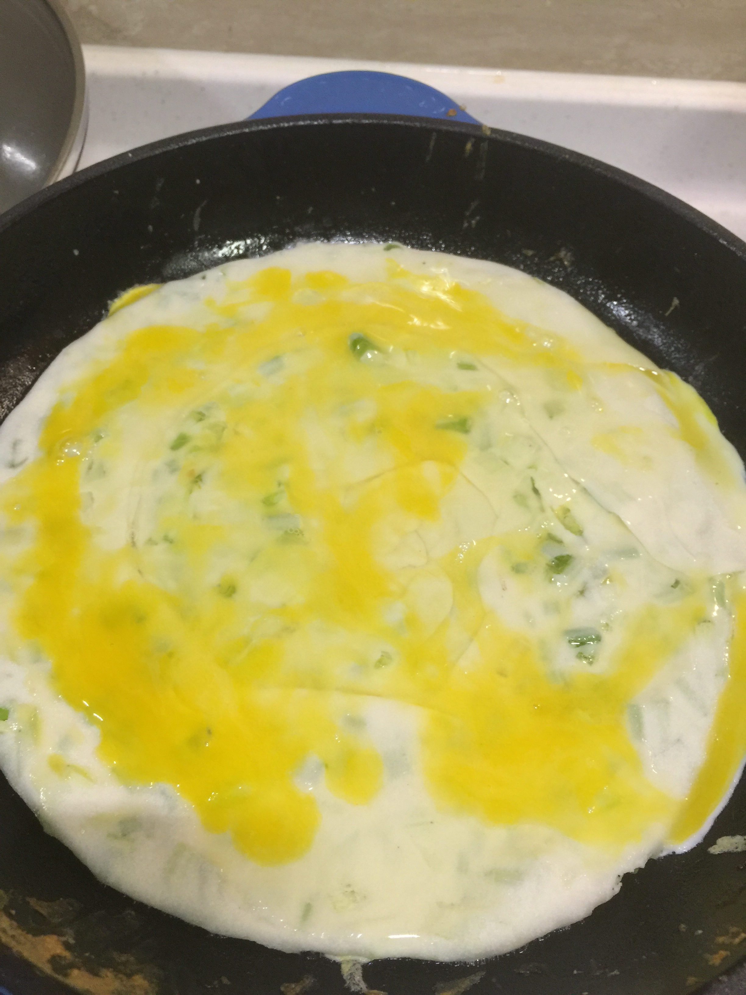 鸡蛋葱油饼的做法 步骤9