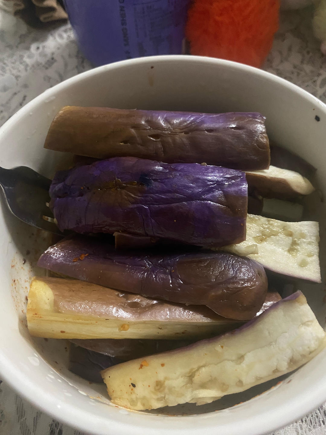 如何蒸出好看的紫色茄子