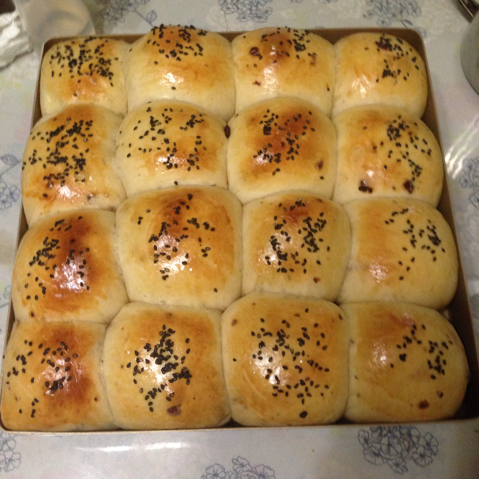 鲜奶油小餐包（一次发酵）