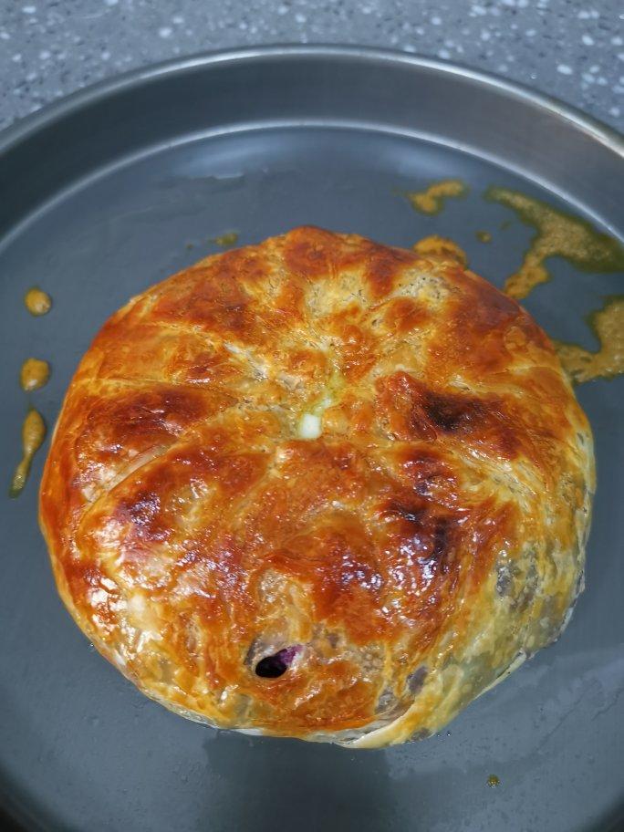 芝士爆浆紫薯饼