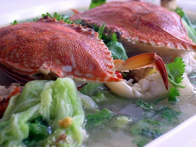 花蟹炖大白菜的做法