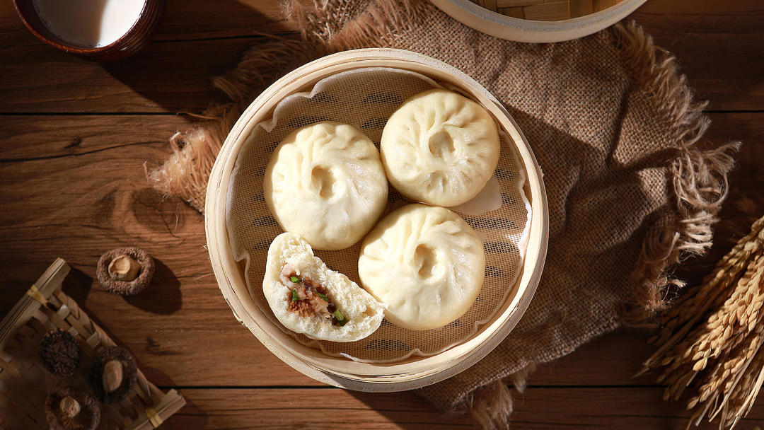 香菇鲜肉包
