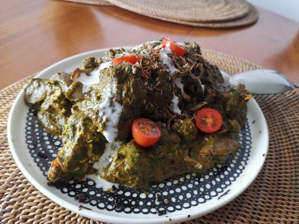 Vegan Palak paneer印度素食