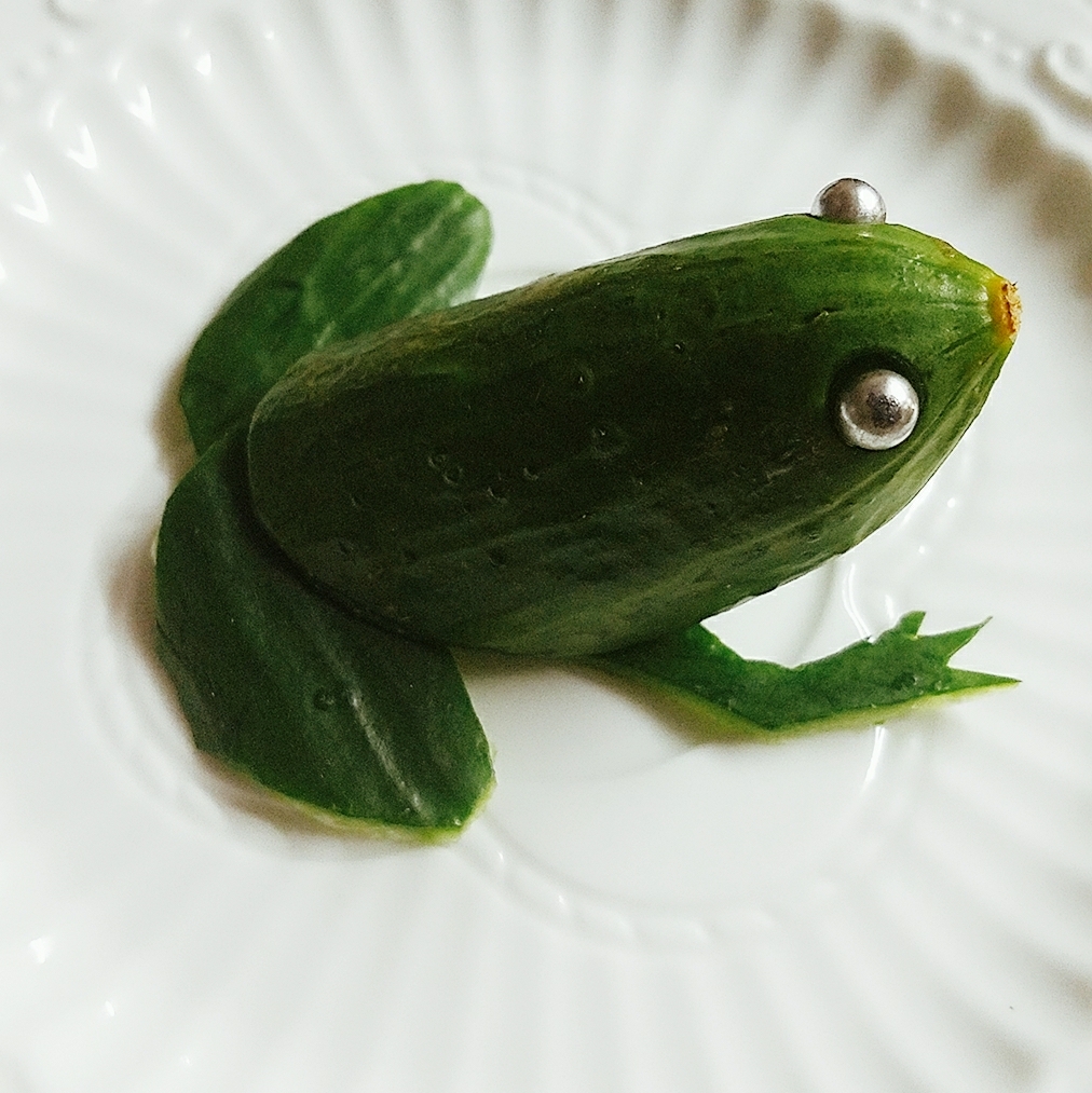 蔬果创意黄瓜青蛙
