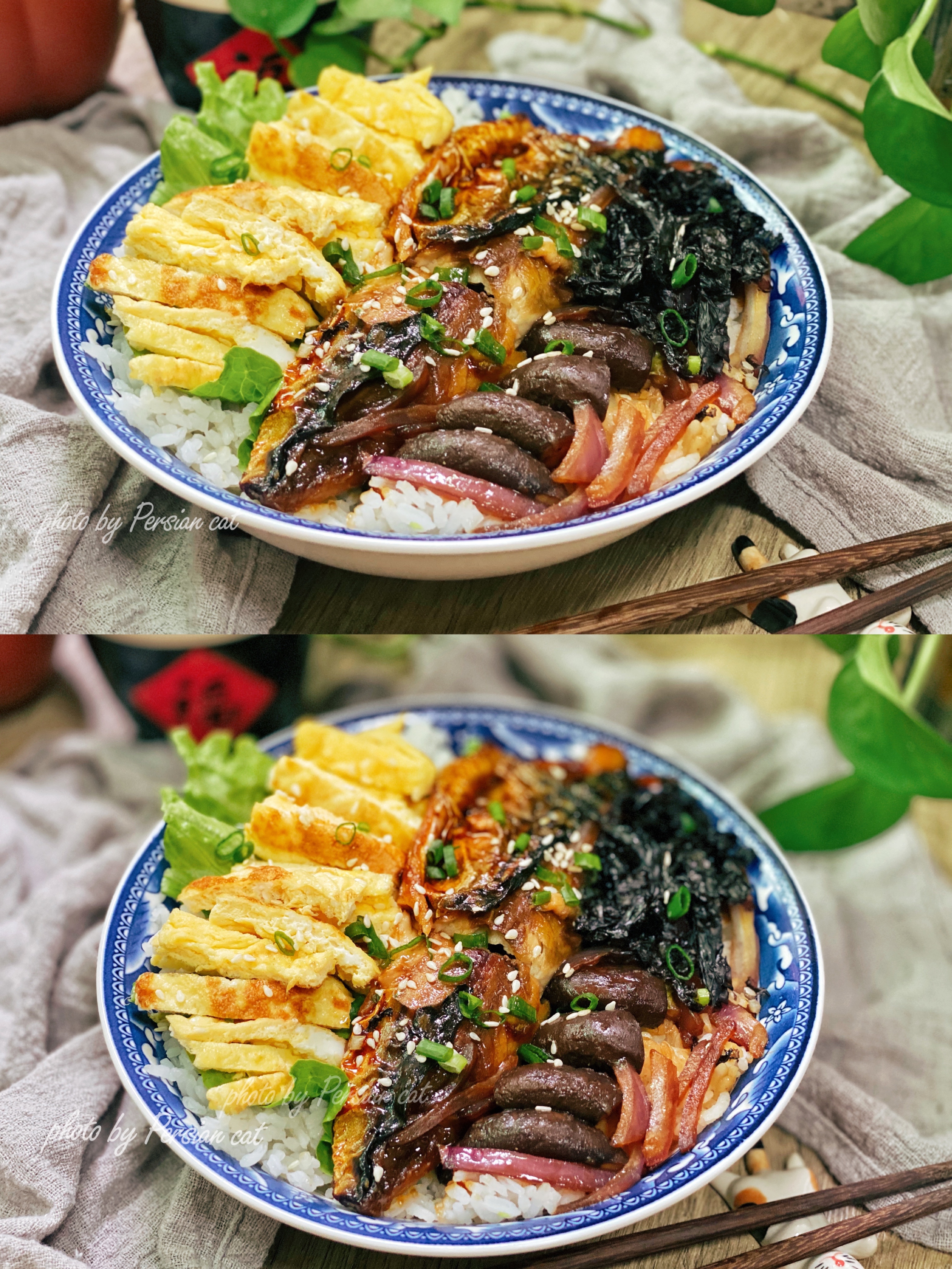 日式定食简餐-照烧青花鱼盖浇饭的做法