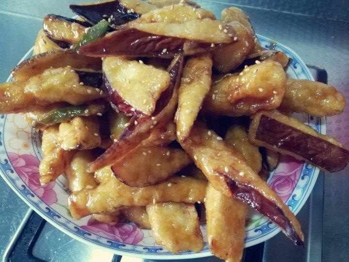 口水茄子、风味茄子（正宗饭店口感、放很久依然保持茄子酥脆的独门秘诀）