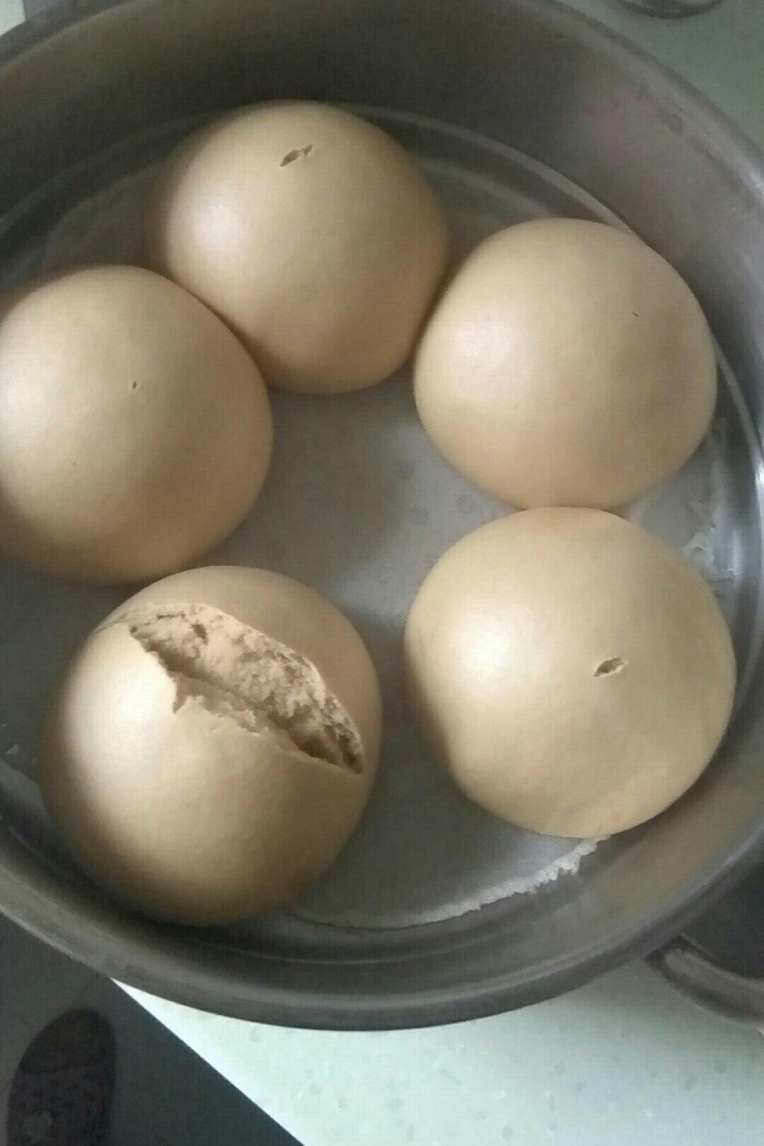 有着面包口感的红糖馒头（一次发酵）