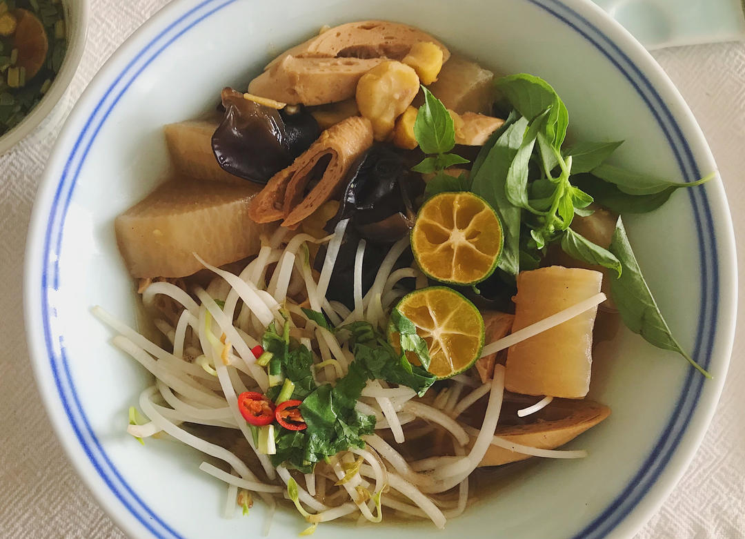 【廚房素語】素越南河粉 phở bò | 素食館獨家秘傳食谱