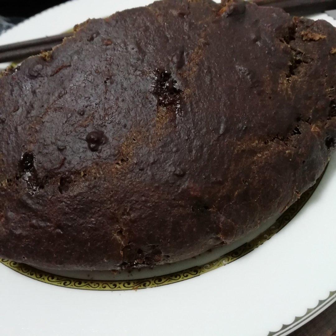 临晚境做的无油全麦巧克力面包【改自 怀旧黑面包>】