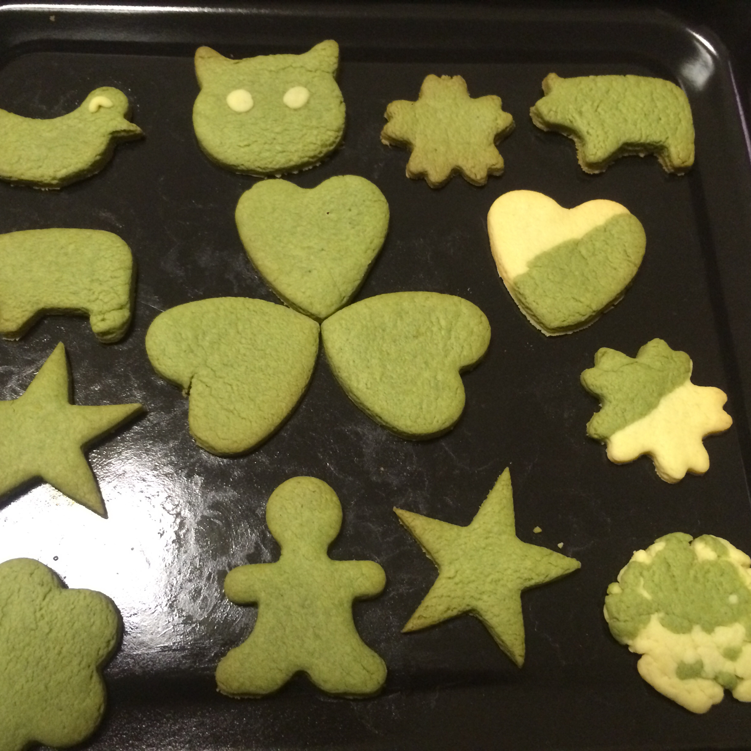 心形抹茶饼干