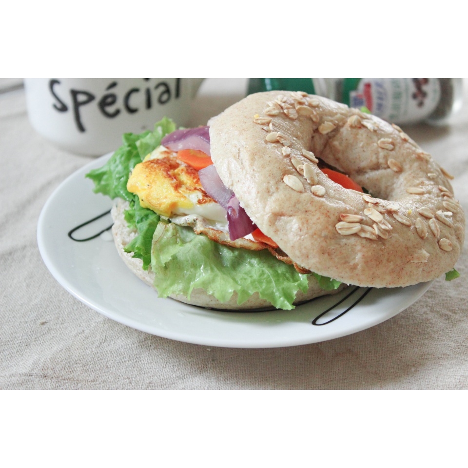 百变贝果三明治