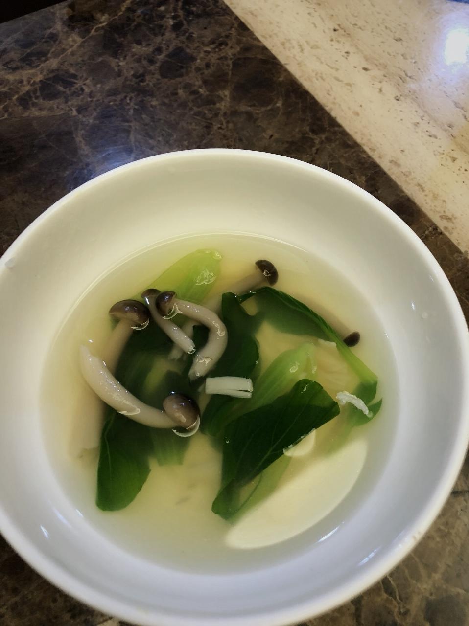 生活是一块巧克力吗做的鸡毛菜蘑菇汤