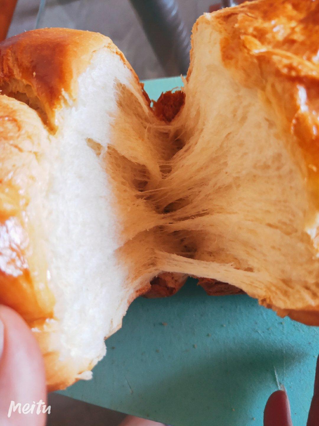 夺命软吐司(๑´ڡ`๑)超软拉丝极速方便的一次发酵吐司