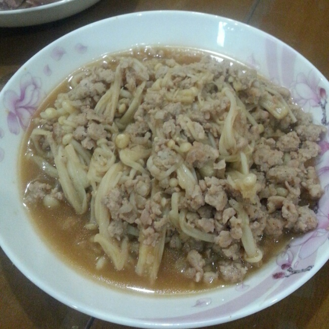 肉末金针菇