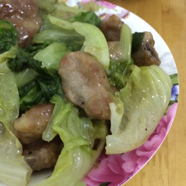 青菜排骨